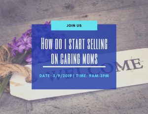 How do I start selling on CARING MOMS 1