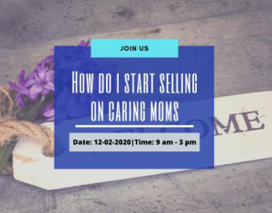 How do I start selling on CARING MOMS