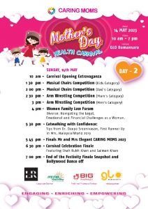 Celebrate Mother's Day at the CARING MOMS Mother's Day Health Carnival Day 2